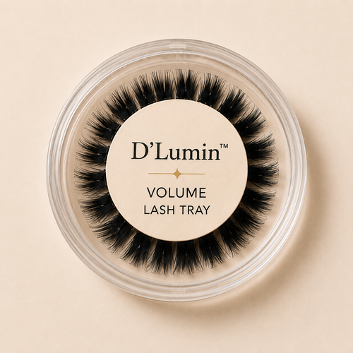 D’Lumin Volume DIY lash refill tray with full dramatic lash clusters